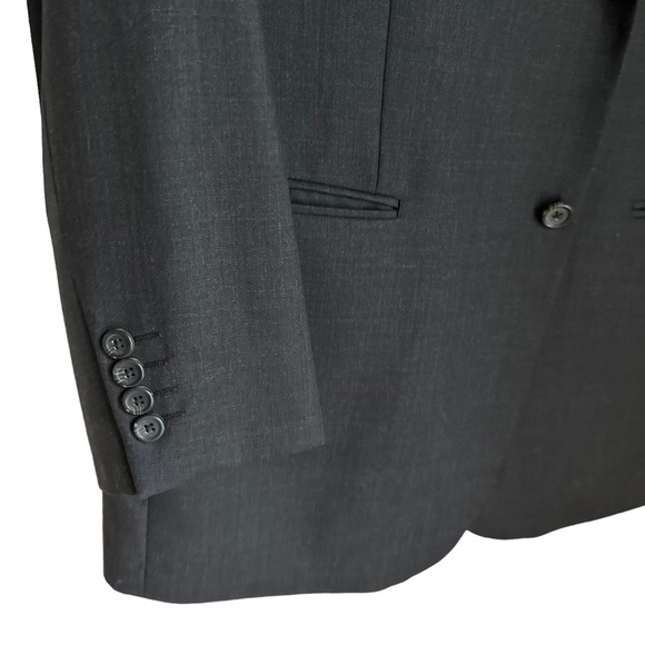 Pronto Uomo Mens Platinum Travel Two Button‎ Performance Wool Blazer Jacket 44L - Picture 6 of 14